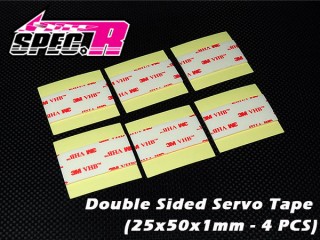 Double Sided Servo Tape (25x50x1mm - 4 PCS)