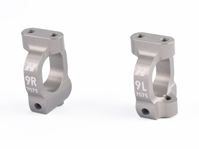 7075 Aluminum Hard Coated Caster Blocks 9° (For XRay XB4) - Click Image to Close