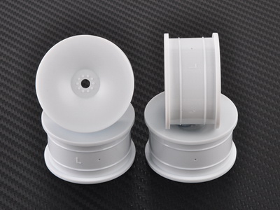 1/10 Mini Class Dish Wheel, White (Low Rib) - Click Image to Close